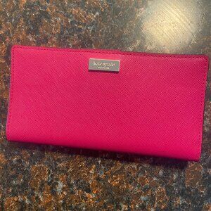KATE SPADE Authentic Stacy Newberry Lane Pink Bi-Fold Wallet Excellent Condition